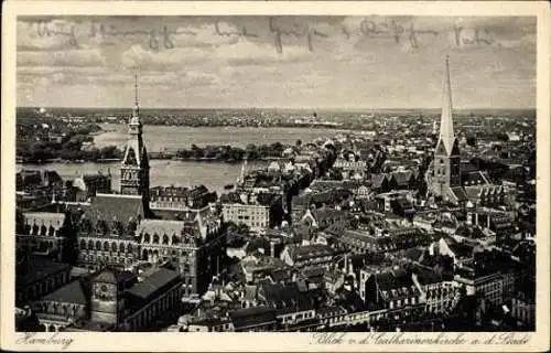 Set von 12 AK Hamburg, verschiedene Ansichten