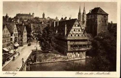 Set von 7 AK Nürnberg, Lorenzkirche etc.