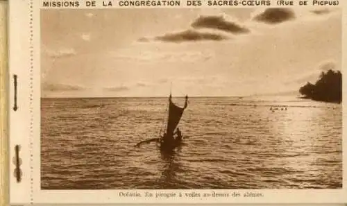 Album mit 10 AK " Missionen der Kongregation der heiligen Herzen ( Quede Picpus)