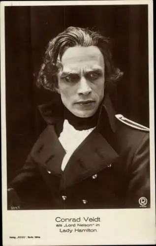 Ak Schauspieler Conrad Veidt, Portrait als Lord Nelson in Lady Hamilton, Ross Verlag 564 1