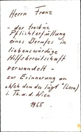 Ak Schauspieler Eugen Stark, Portrait, Autogramm