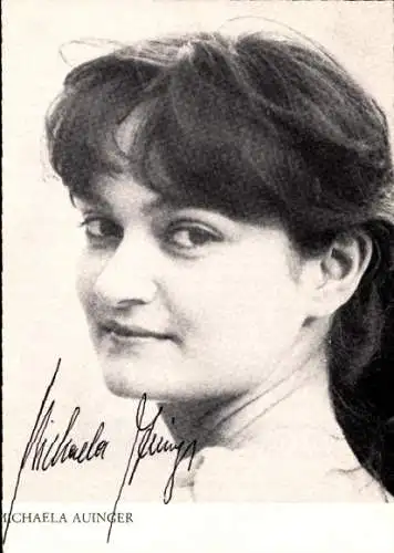 Ak Schauspielerin Michaela Auinger, Portrait, Autogramm