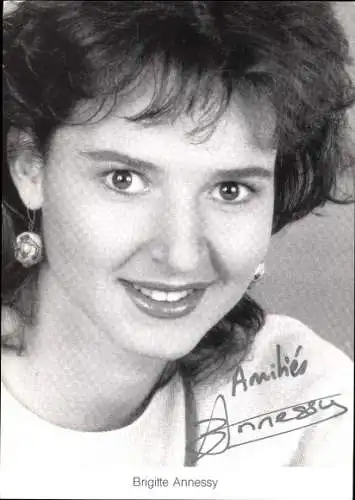 Ak Schauspielerin Brigitte Annessy, Portrait, Autogramm