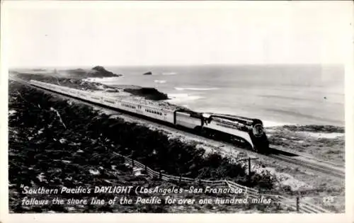 Ak US Amerikanische Eisenbahn, Daylight-Streamline-Train, Southern-Pacific Co.