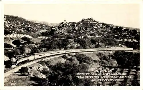 Ak US Amerikanische Eisenbahn, Daylight-Streamline-Train, Southern-Pacific Co.