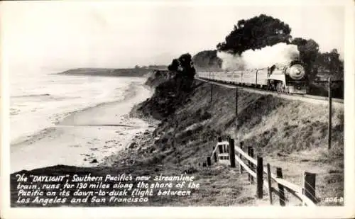 Ak US Amerikanische Eisenbahn, Daylight-Streamline-Train, Southern-Pacific Co.