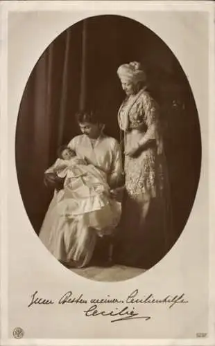 Ak Kronprinzessin Cecilie von Preußen, Kaiserin Auguste Viktoria, Prinzessin Alexandrine