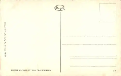 Künstler Ak Generalfeldmarschall August von Mackensen, Portrait