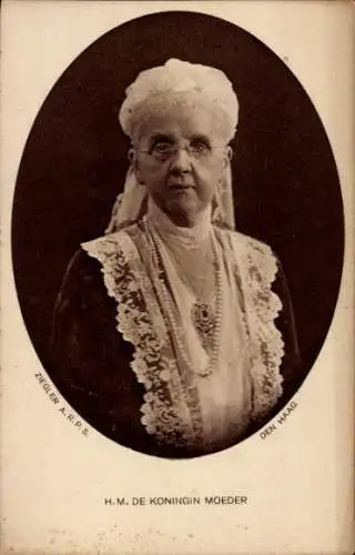 Ak Emma zu Waldeck, H. M. de Koningin Moeder