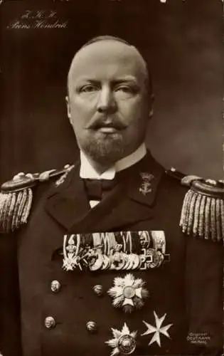 Ak Prinz Hendrik, Hendrik von Mecklenburg-Schwerin, Uniform, Portrait