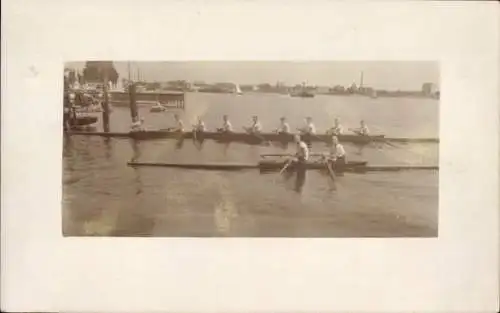 Foto Ak Szczecin Stettin Pommern, Ruderboote, Regatta