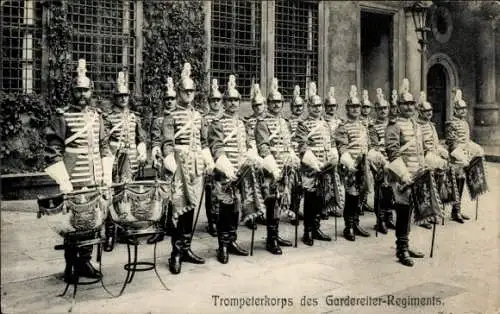 Ak Trompeterkorps des Gardereiter-Regiments