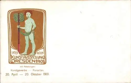 Ak Dresden Zentrum Altstadt, Internationale Kunstausstellung 1901