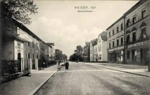 Ak Weiden in der Oberpfalz, Bahnhofstraße