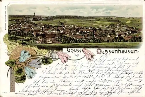 Litho Ochsenhausen in Württemberg, Totalansicht