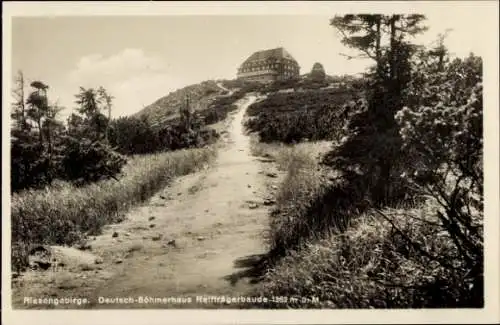 Ak Szklarska Poręba Schreiberhau Riesengebirge Schlesien, Reifträgerbaude, Schronisko Na Szrenicy