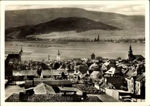 Ak Dzierżoniów Reichenbach Eulengebirge Schlesien, Panorama mit Pieszyce Peterswaldau