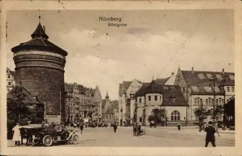 Ak Nürnberg in Mittelfranken, Königstor