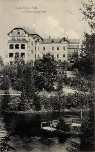 Ak Głuchołazy Zdrój Bad Ziegenhals Schlesien, Sanatorium Waldfrieden