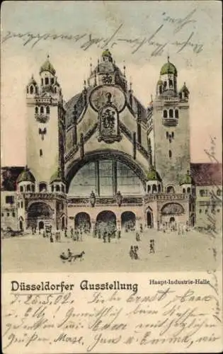 Ak Düsseldorf am Rhein, Ausstellung, Haupt-Industrie-Halle