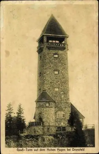 Ak Dransfeld, Hoher Hagen, Gauß-Turm