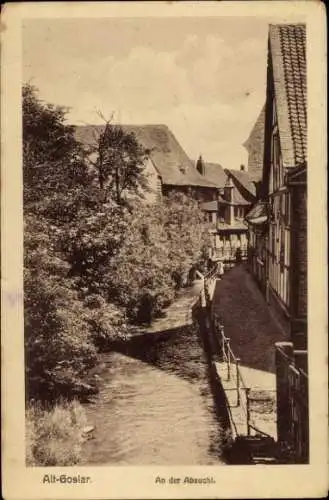 Ak Goslar am Harz, An der Abzucht, Altstadt