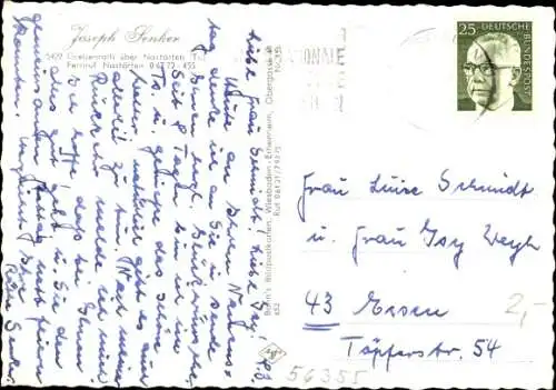 Ak Grebenroth Heidenrod im Taunus, Gasthaus Joseph Senker, Innenräume