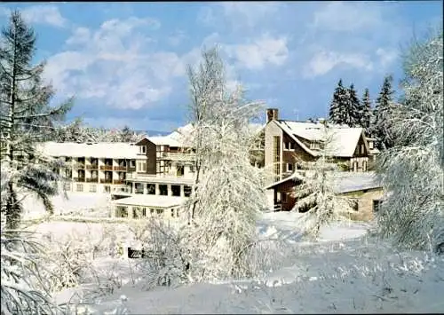 Ak Jagdhaus Schmallenberg im Sauerland, Jagdhaus Wiese, Winteransicht