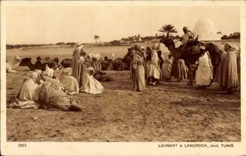 Ak Orientalische Landschaften, Nomadenlager