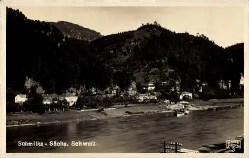 Ak Schmilka Bad Schandau Sächsische Schweiz, Teilansicht