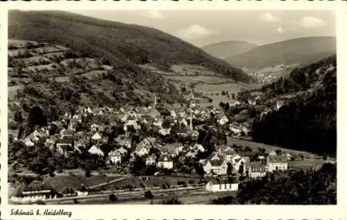 Ak Schönau bei Heidelberg Odenwald, Panorama