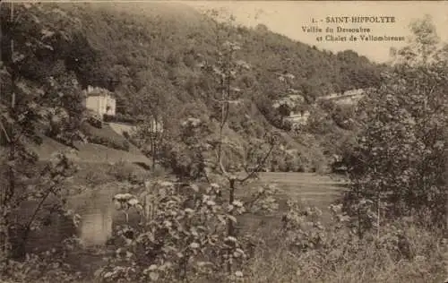 Ak Saint Hippolyte Doubs, Vallee du Dessoubre, Chalet de Vallombreuse