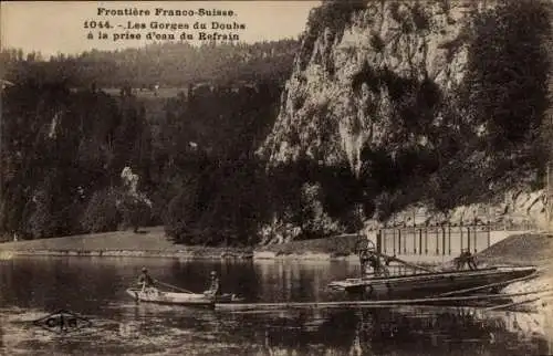 Ak Doubs, Les Gorges du Doubs a la prise d'eau du Refrain