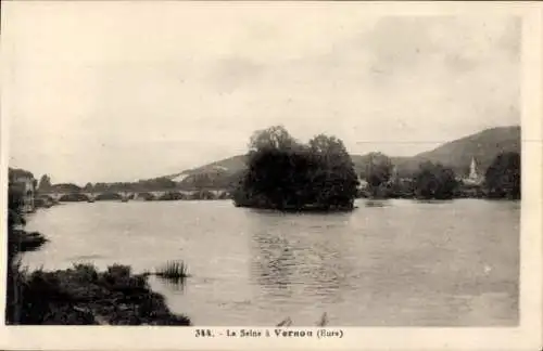 Ak Vernon Eure, Seine, Brücke