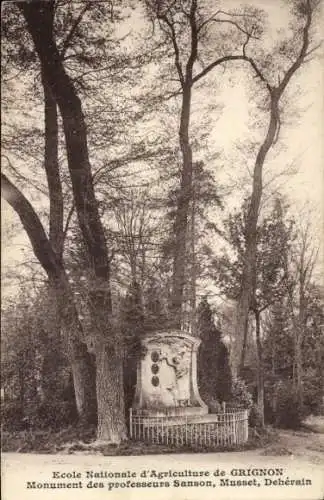 Ak Thiverval Grignon Yvelines, Ecole Nationale d'Agriculture, Monument des professeurs Sanson