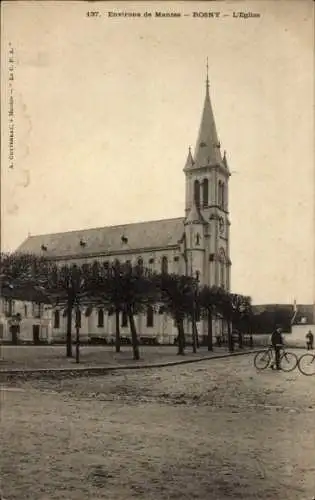 Ak Rosny sur Seine Yvelines, Eglise