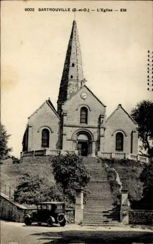 Ak Sartrouville Yvelines, Eglise