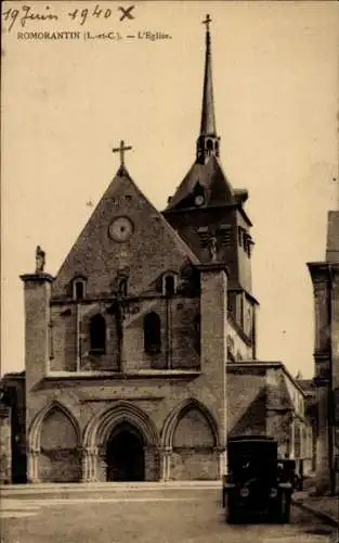 Ak Romorantin Loir et Cher, Kirche