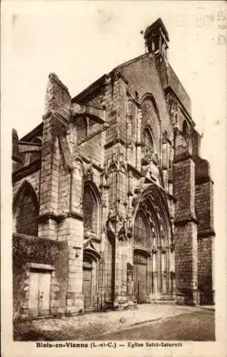 Ak Blois Loir et Cher, Eglise Saint-Saturnin