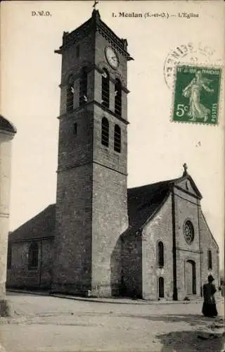 Ak Meulan en Yvelines, Kirche