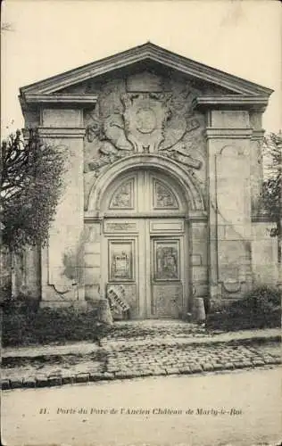 Ak Marly le Roi Yvelines, Porte du Parc de l'Ancien Chateau