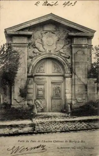 Ak Marly le Roi Yvelines, Porte du Parc de l'Ancien Chateau