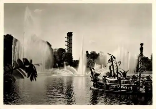 Ak Hamburg, Internationale Gartenbauausstellung 1953, Wasserspiele