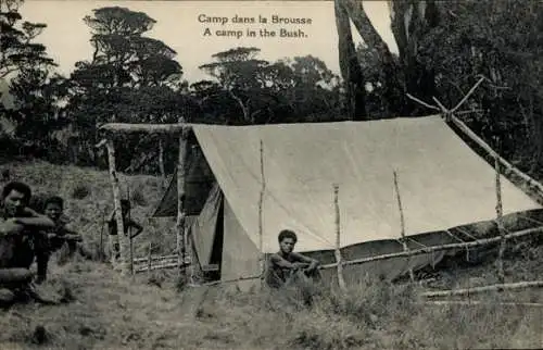 Ak Ozeanien, Camp im Busch