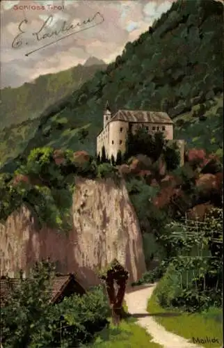 Künstler Ak Mailick, Dorf Tirol Tirol, Schloss Tirol