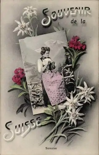 Ak Souvenir der Schweiz, Bernoise