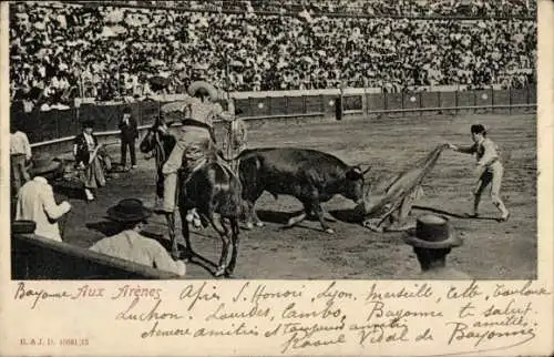 Ak Stierkampf in der Arena