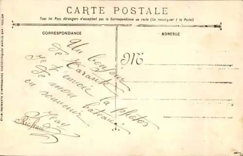 Ak Französisches Kriegsschiff Justice