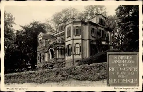 Ak Biebrich am Rhein Wiesbaden, Rhein Terrassen Hotel Nassau