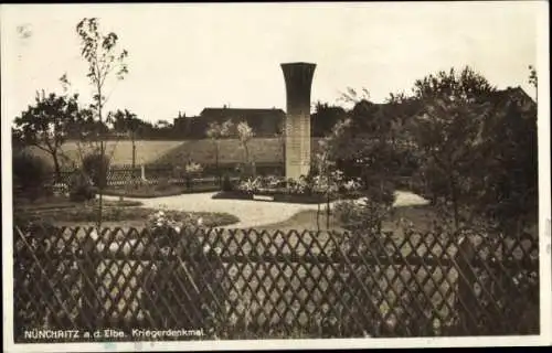 Ak Nünchritz in Sachsen, Kriegerdenkmal